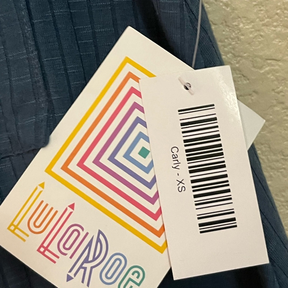 LuLaRoe XS Casual Everyday Geometric Floral Print Short Sleeve Dress - Picture 10 of 15